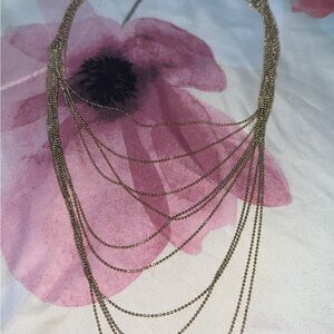Gold layer necklace
